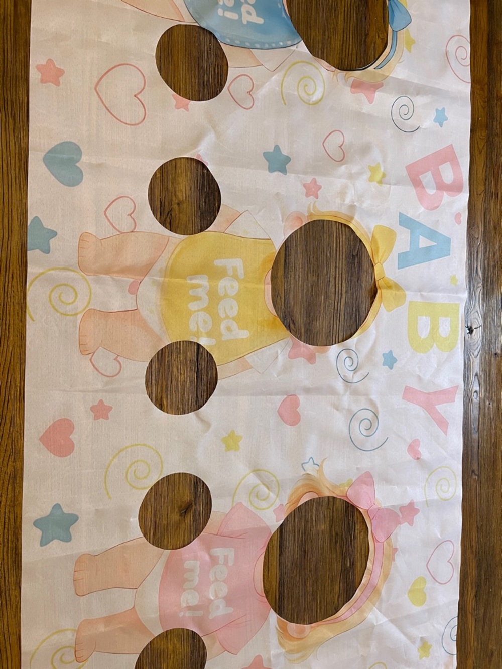 Baby Shower Photo Booth Backdrop - Pastel Pink & Yellow